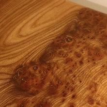 'Side of Salmon' table burr and grain