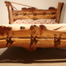 'Needle and thread' Burr Elm Bed